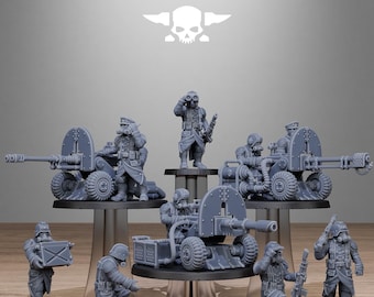 GrimGuard Battle Weapons 2.0 + Base(s) 16K | 12K UHD Prints by StationForge | Trench Warfare | Rogue Infantry | Void Guard Templar