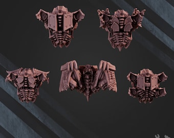 Sacs à dos nocturnes (Ensemble de 5) | Miniatures OFFICIELLES PREMIUM RÉSOLUTION 8K par Dakka Dakka