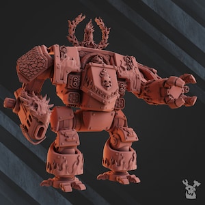 Salamanders Stormdread by DakkaDakka Miniatures - | 8K 3D Print | Grimdark Future | Space Warriors | Knight Fighters |