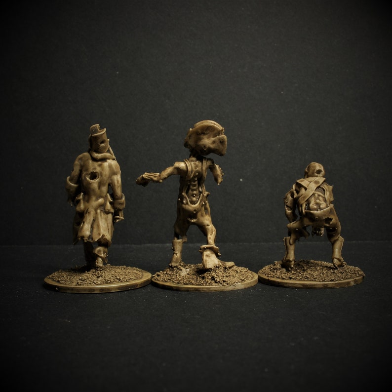 3 X Napoleonic Zombies set One 28mm32nn Resin Miniatures Etsy