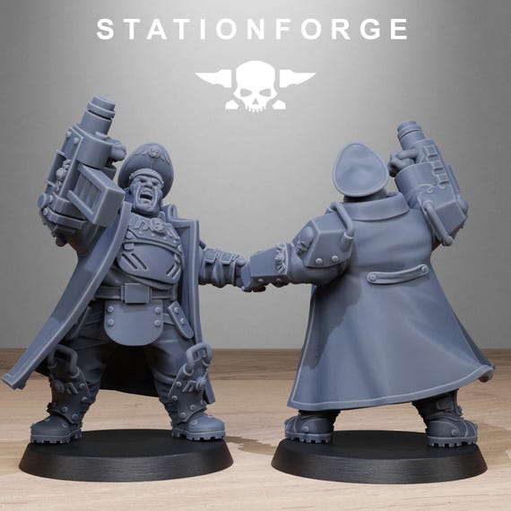 GrimGuard Armored Mutant Singles + Base(s) 16K | 12K UHD Prints by StationForge | Trench Warfare | Rogue Infantry | Void Guard Templar