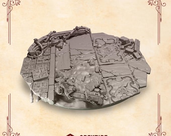 Crimson Lords Base Toppers 90mm 16K | 24K UHD by Greytide Studios Conversion Bits |  Heralds | Space Knights | Grimdark Tabletop