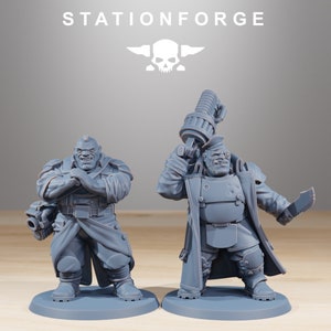 GrimGuard Mutants Singles + Base(s) by StationForge - Grimdark Future | Sci-fi | Wargames | Miniature Proxy | Imperial Guardsmen