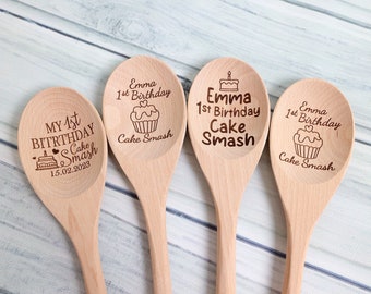 Personalised Engraved Wooden Spoon Custom Text Baking Baker Chef Star Baker Your Text Here Birthday Christmas Housewarming