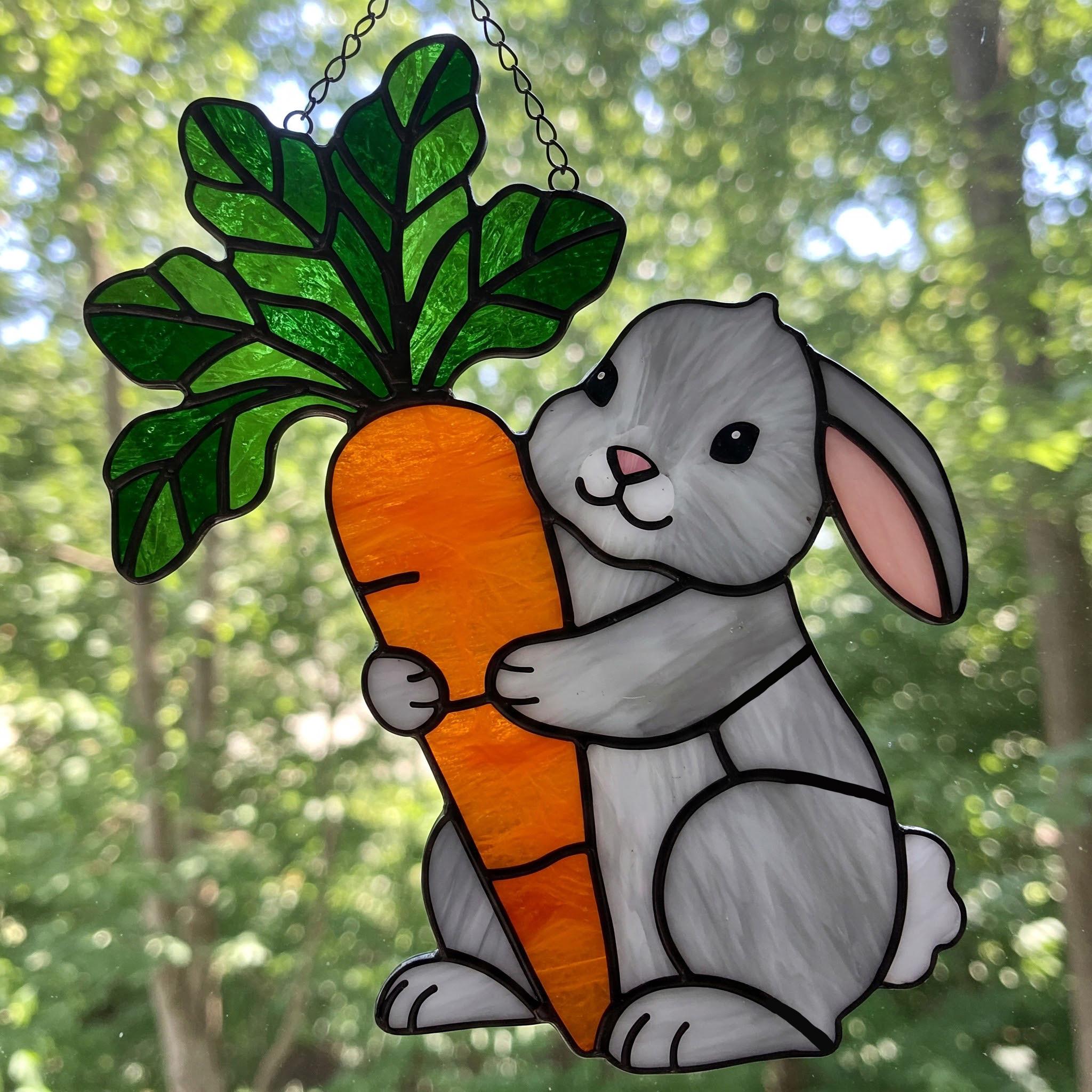 Stained Glass Bunny - Etsy