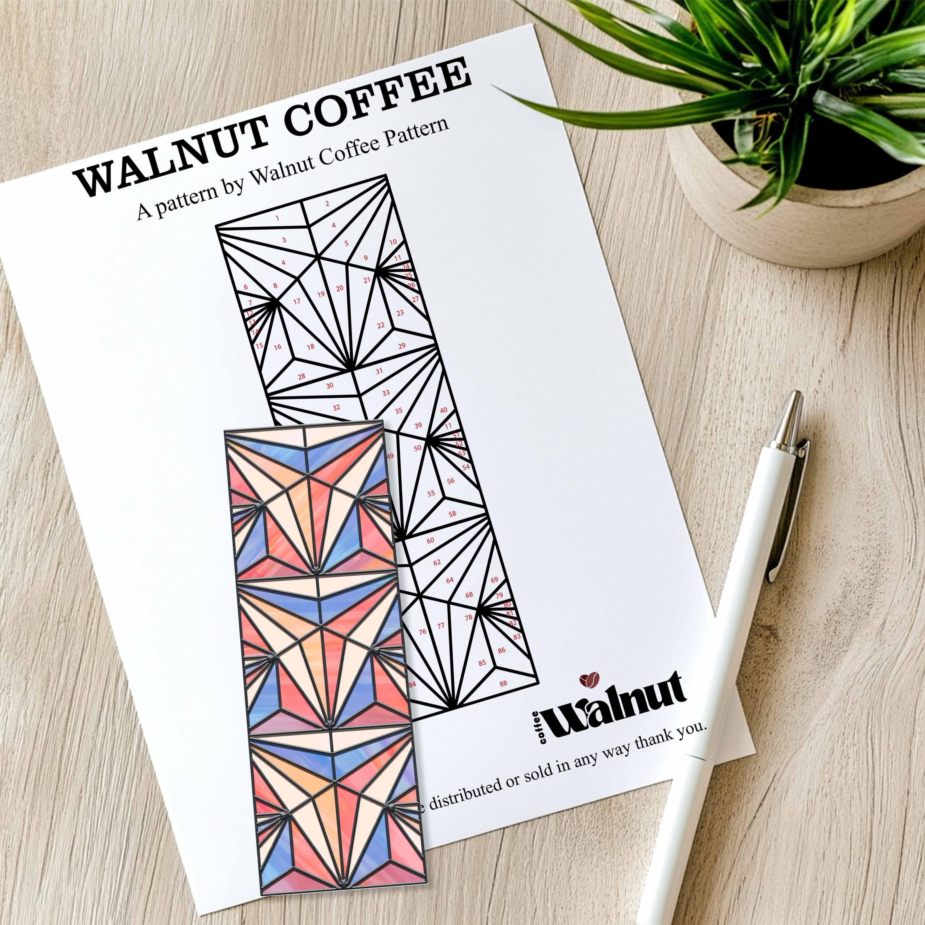 Stained Glass Cube Bookmark Coloring Page (digital Download) - Etsy