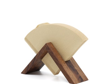 Walnut V60 Paper Holder | Walnut Stand V60 Paper Filter