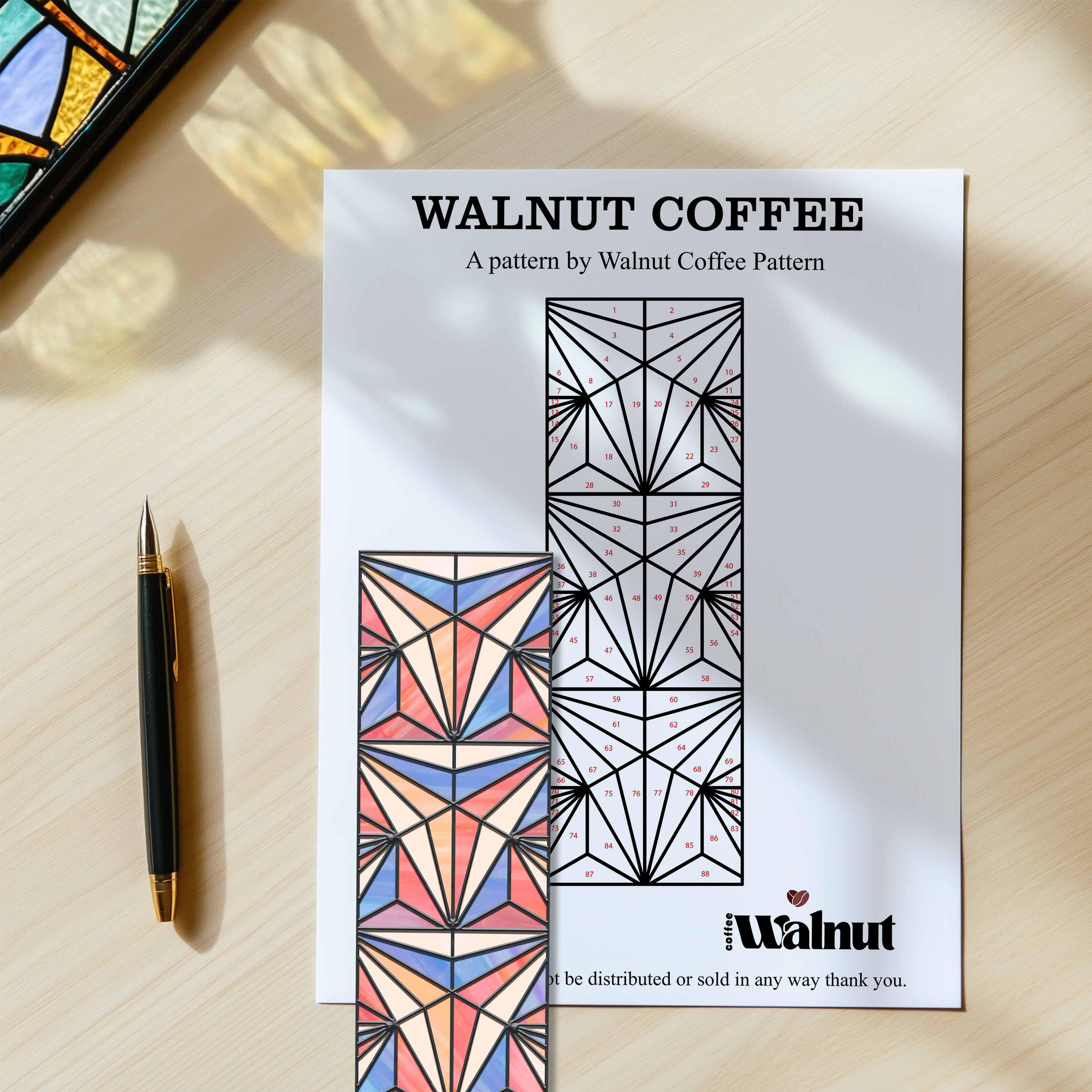 Stained Glass Cube Bookmark Coloring Page (digital Download) - Etsy