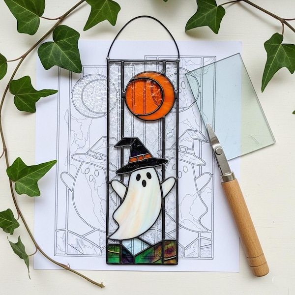 Stained Glass Ghost Etsy
