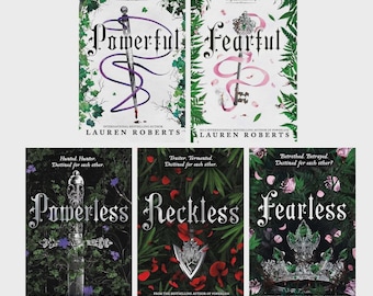 Powerless Trilogy Paperback Book Set | Lauren Roberts Fantasy Romance Collection