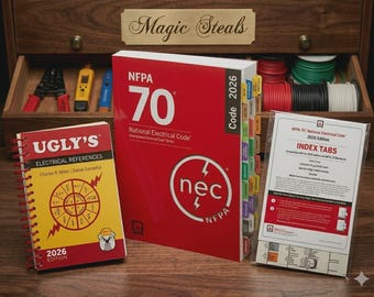 2026 NFPA 70 Electrical Code Book with Index Tabs – Ugly's Spiral Binding