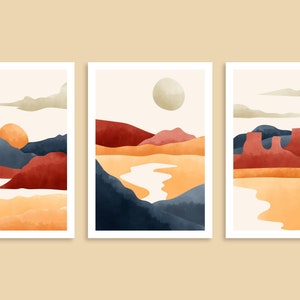 Minimalist Wall Arts Set Printable Abstract Wall Arts for Bedroom ...
