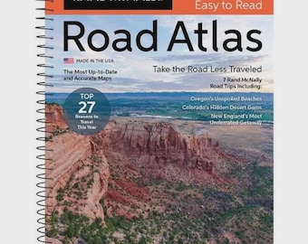 Rand McNally 2027 Easy to Read Midsize Road Atlas: USA Travel Map Book