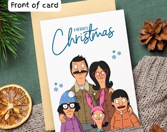 Bob's Burgers Christmas Card | Belcher Family Holiday, Personalized Handmade