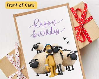 Shaun the Sheep Birthday Card: Eco-Friendly Greeting