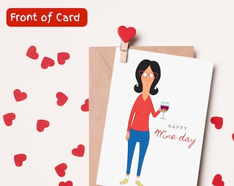 Linda's Galentine's Day |Girls Only Card| Personalized Bob's Burgers Card |Customised Bob Burg Card |Valentine's Bob Burgers |Belcher Family