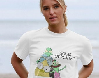 T-shirt en coton bio Solar Opposites | T-shirt graphique dessin animé