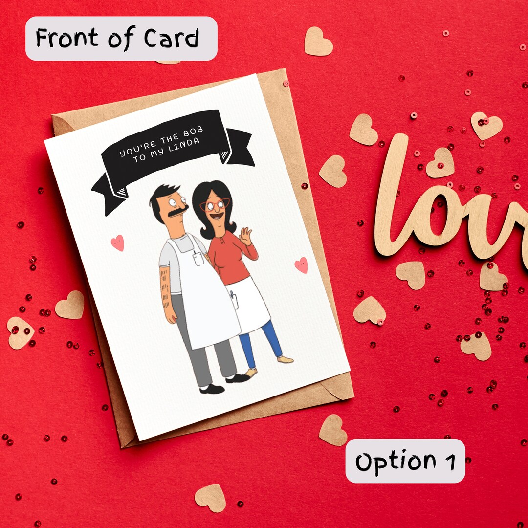 Bob's Burgers Valentine's Day Card |personalised Handmade Anniversary ...