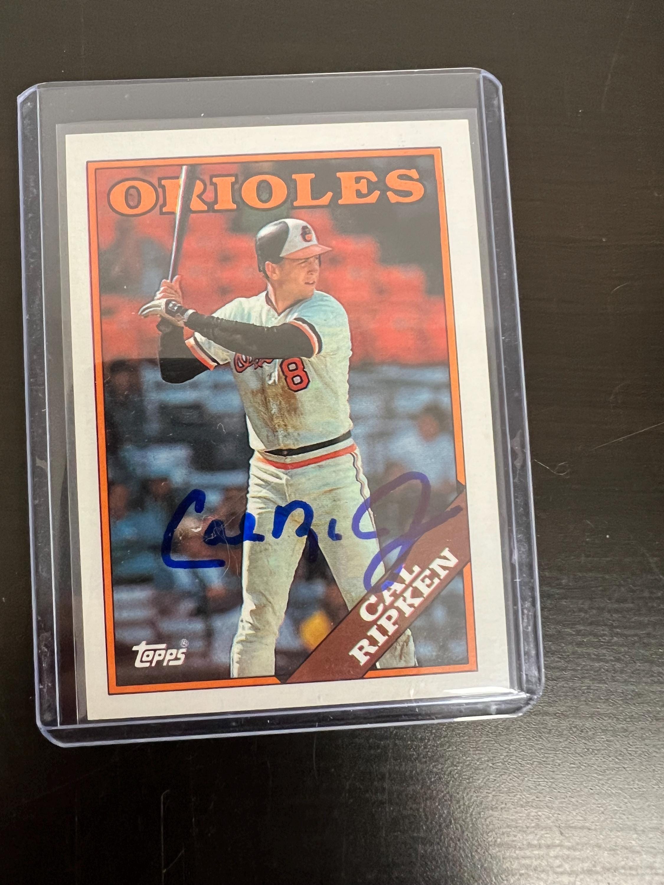 Cal Ripken Jr Auto Autograph Baseball Card Signed Baltimore Orioles - Etsy