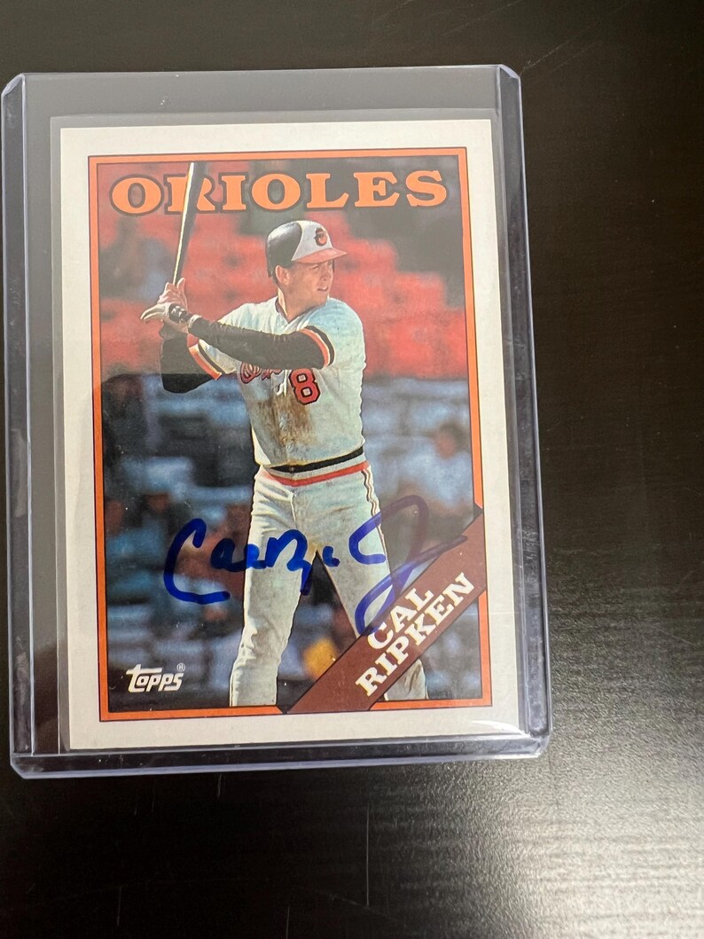 Cal Ripken Jr Auto Autograph Baseball Card Signed Baltimore Orioles - Etsy