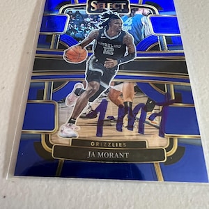 Ja Morant auto autographed basketball card Grizzlies