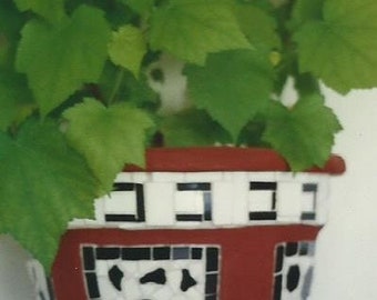 mosaic plant pot