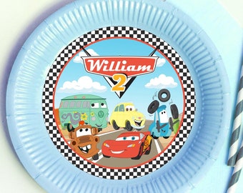 Cars circle label, Cars Radiator Spring Charger Plate Insert, Cars Plate Insert, Cars Charger Insert, Cars Party, DIGITAL FILE ONLY 0031