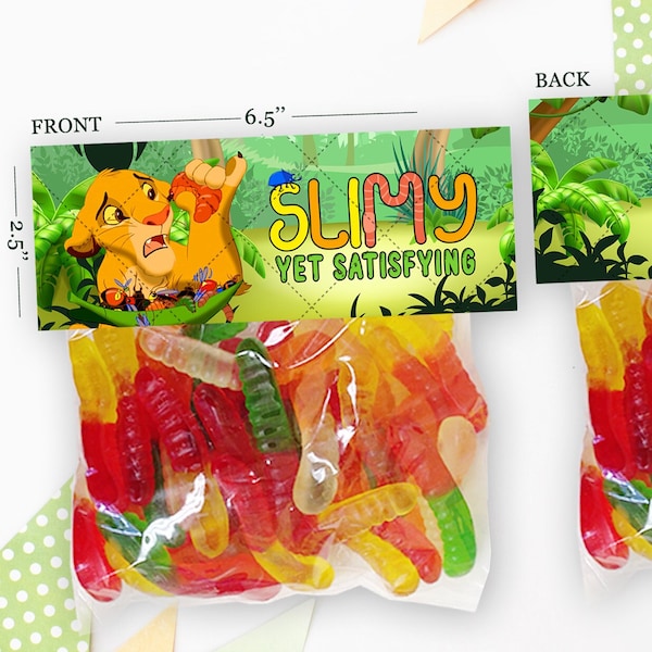 Lion King Candy Bag, Lion king Candy Bag Labels, Lion king Candy Bag Topper, DIGITAL FILE ONLY 0011