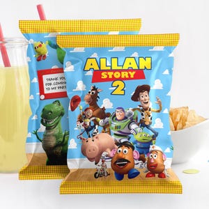 Toy Story Chip Tasche, Toy Story Chip Beutel Etikett, Toy Story Chip, NUR DIGITALE DATEI 0016 Bild 1
