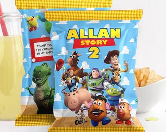 Bolsa de papas fritas de Toy Story, etiqueta para bolsa de papas fritas de Toy Story, papas fritas de Toy Story, solo archivo digital 0016