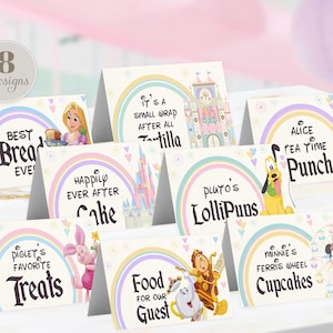 Dinseyland Food tent Label, Happiest Birthday Food label, babyland Food tent label, minnie food tent label, 0015