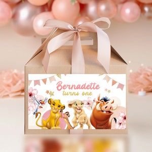 Lion King Nala Gable Box Label, Lion King Nala Treat Box Label, Lion King Nala Treat Box Party Favors 0018