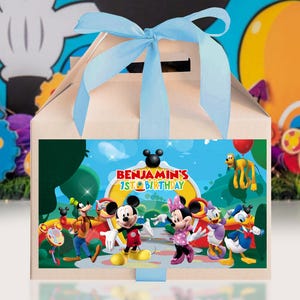 Mouse Clubhouse Gable Box Label Printable, Mouse Clubhouse Gable Box, Mouse Clubhouse, DIGITAL FILE ONLY 0006