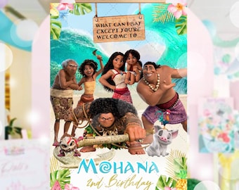 Moana 2 Welcome Sign, Moana 2 Welcome Board, Moana 2 Welcome Banner, DIGITAL FILE ONLY 0047