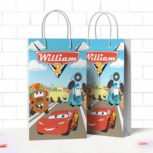 Cars Radiator Spring Treat Bag Label, Cars Paper Bag Label, Cars Giveaway Label, Cars Radiator Spring, DIGITAL FILE ONLY 0031