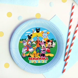 Mouse Clubhouse Circle Label, Mouse Clubhouse Plate Insert, Mouse Clubhouse Charger Insert, DIGITAL FILE ONLY 0006