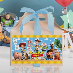 Étiquette pour boîte à pignons Toy Story, étiquette pour boîte à friandises Toy Story, cadeaux pour boîte à friandises Toy Story 0016