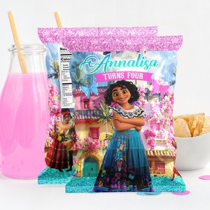 Encanto Chip Bag Label, Encanto Chip Bag Printable, Encanto Baby Shower Printable, DIGITAL FILE ONLY - 0026