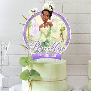 Princess Tiana Cake Topper, Princess Tiana Cake Topper Printable, Princess Tiana, DIGITAL FILE ONLY 0035