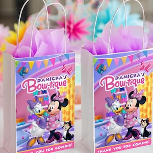 Mouse Bowtique Treat Bag Label, Mouse Bowtique Paper Bag Label, Mouse Bowtique Giveaway Label, Mouse Bowtique, DIGITAL FILE ONLY 0028