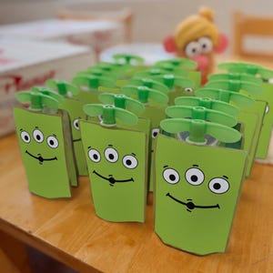 Toy Story Alien Äppelsåsetikett, Pizza Planet Festgåvor, Endast utskrivbar fil, 0016 0009