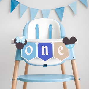 Happiness Party Kinderhochstuhlbanner, Magical Party Hochstuhlbanner, Theme Park Hochstuhlbanner, Mickey Hochstuhlbanner, 0037