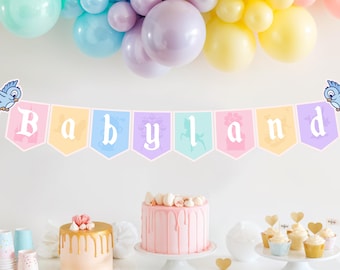 Babyland Banner, Minnie Baby Shower Bunting (Digital File) 0044