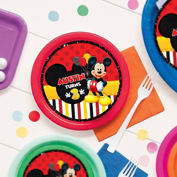 Mickey Mouse Charger Plate Insert, Mickey Mouse Plate Insert, Mickey Mouse Charger Insert, DIGITAL FILE ONLY 0002