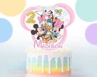 Disneyland Party Cake Topper, Magical Birthday cake topper, Mouse Birthday Cake Topper, Mouse Pastel Cake toppers, DIGITAL FILE ONLY 0015