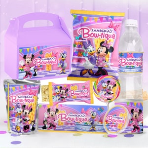 Minnie Mouse Bowtique Party Package, Minnie Mouse Birthday Printables, Minnie Mouse Party Kit, DIGITAL FILE ONLY - 0028