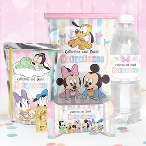 Babyland party favors, Babyland editable party favors, Minnie baby shower party favors, DIGITAL FILE ONLY 0044