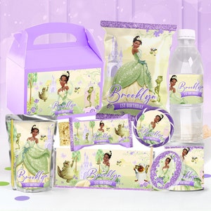 Princess Tiana Party Package, Princess Tiana Birthday Printables, Princess Tiana Party Kit, Princess and the frog, DIGITAL FILE ONLY - 0035