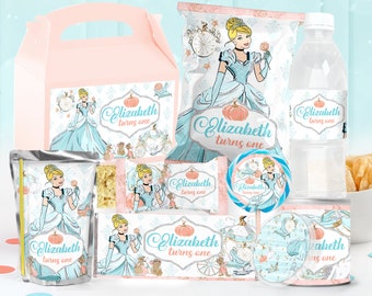 Cinderella Party Package, Cinderella Birthday Printables, Cinderella Party Kit, DIGITAL FILE ONLY - 0020