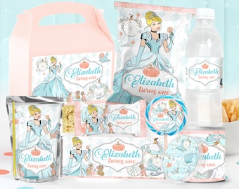 Cinderella Party Package, Cinderella Birthday Printables, Cinderella Party Kit, DIGITAL FILE ONLY - 0020